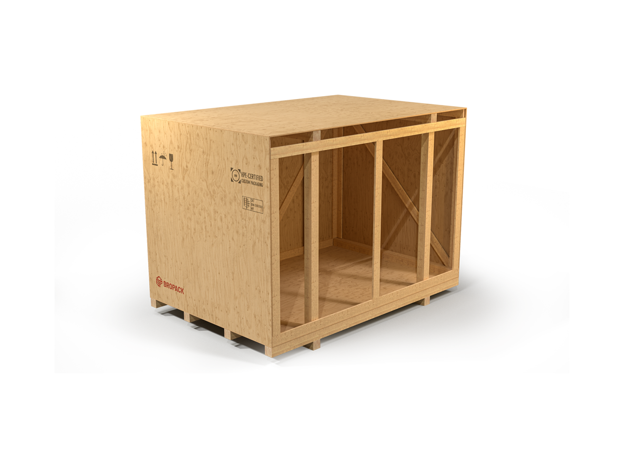 Schwerlast-Transportkiste aus Holz von BROPACK
