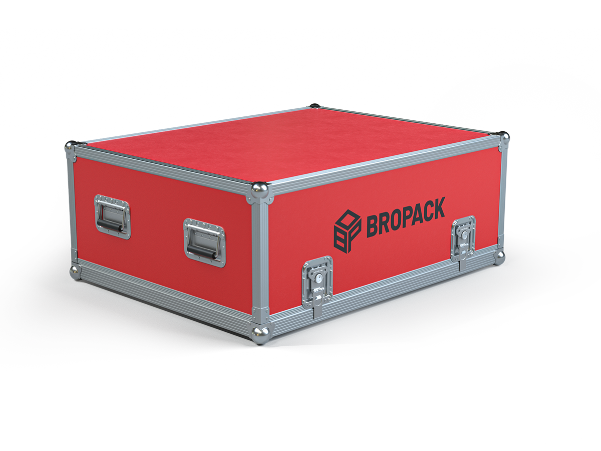 BRO-Case Mehrweg-Transportkiste aus Holz von BROPACK, geschlossen
