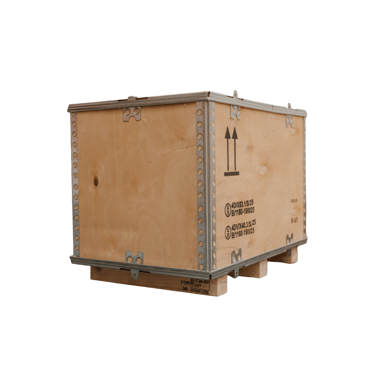 Holz-Gefahrgutkiste von BROPACK mit UN-Zulassung, Einzelansicht